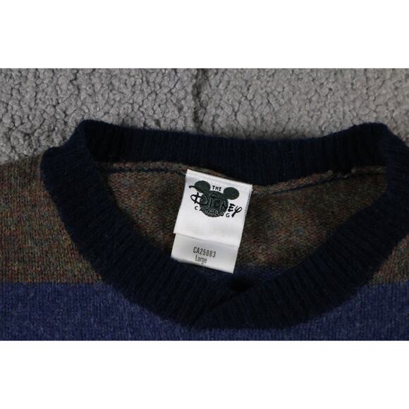 Disney Store Catalog Mens Sweater Tigger L Striped Lambswool Vintage Hong Kong - Picture 4 of 6
